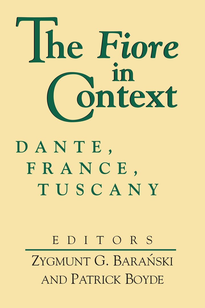 Cover image for The Fiore in Context ISBN 9780268009953
